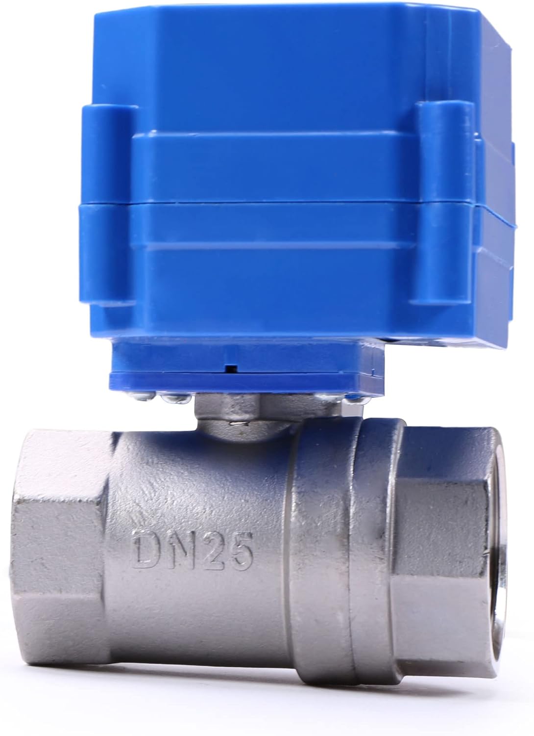 U.S. Solid 1" Motorized Ball Valve 85-265V AC Stainless Steel Electrical Ball Valve, 2 Wire Auto Return Setup Normally Closed