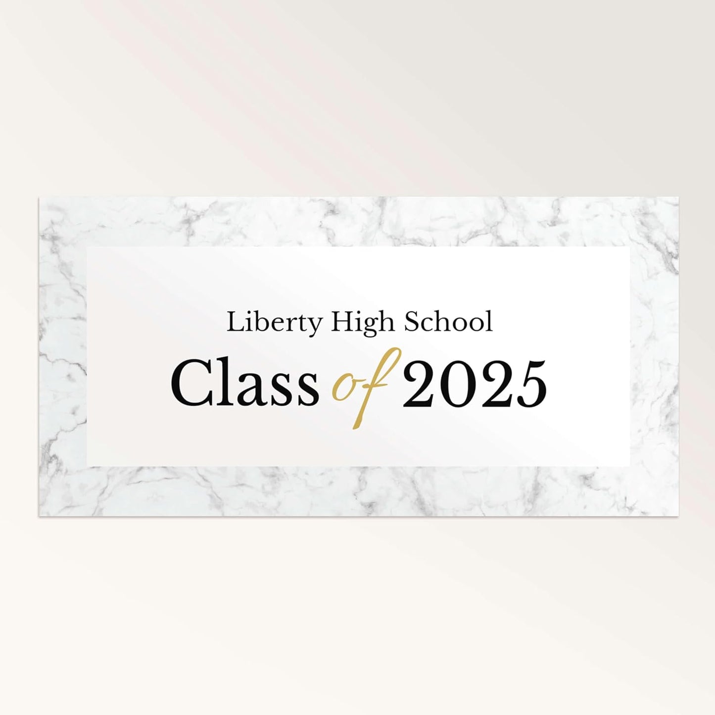 Staples Custom Scrim Vinyl Banner - 36W" x 24L" Quote Banner with 4 Grommets - Durable Outdoor Sign for Events, Promotions, and Business Advertising (Marble)