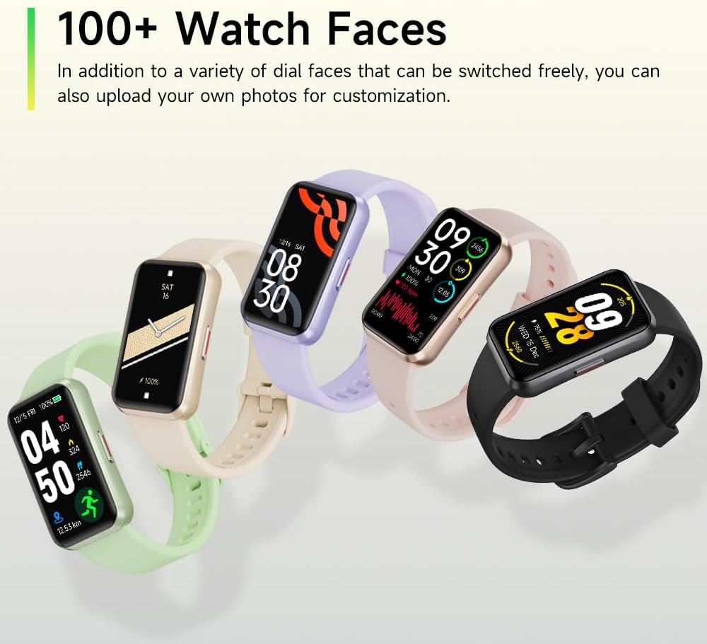 Fitness Trackers,Smart Band 24/7 Health Monitoring,Blood Oxygen Heart Rate Sleep Monitor,Calorie Pedometer Steps Counter Activity watchs/Notifications for iOS/Android