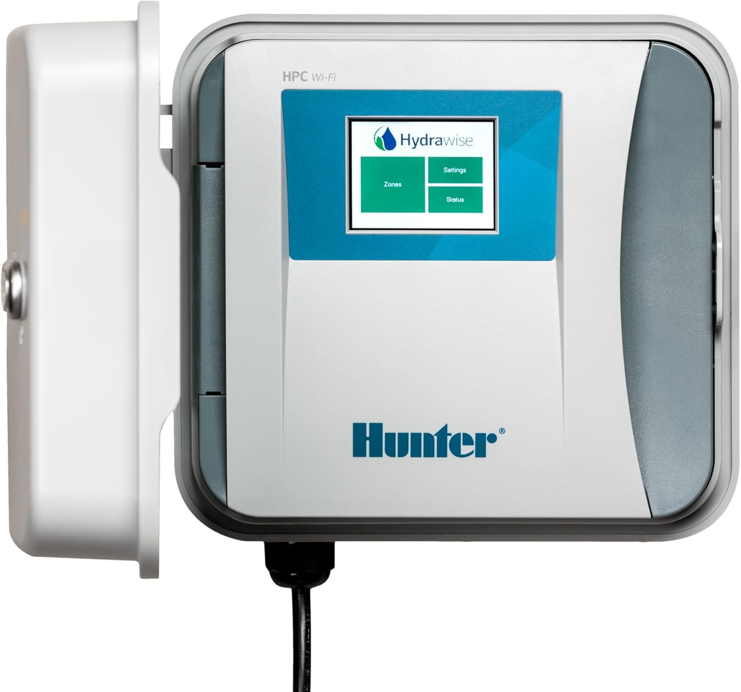 Hunter Hydrawise HPC400 Smart WiFi Irrigation Controller for Lawns and Gardens, 4 Zone, Expandable to 16 Zones, Weather Based, App Controlled Sprinkler System
