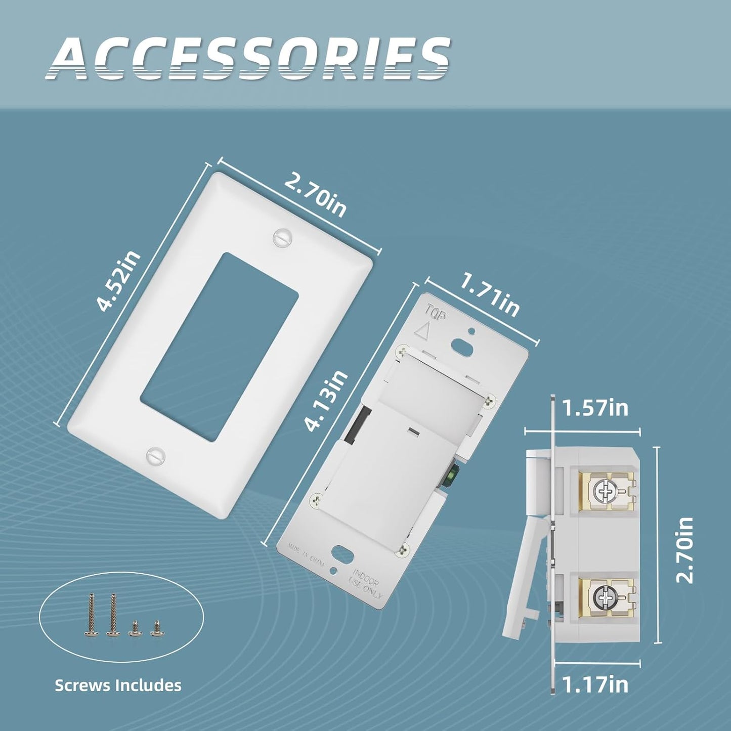 ECOELER Single Pole Occupancy Motion Sensor Light Switch, PIR Infrared Motion Activated Switch with Sensitivity & Delay Adjustable, Neutral Wire Required, for Kitchen, Garage, Stairwell, 2 Pack