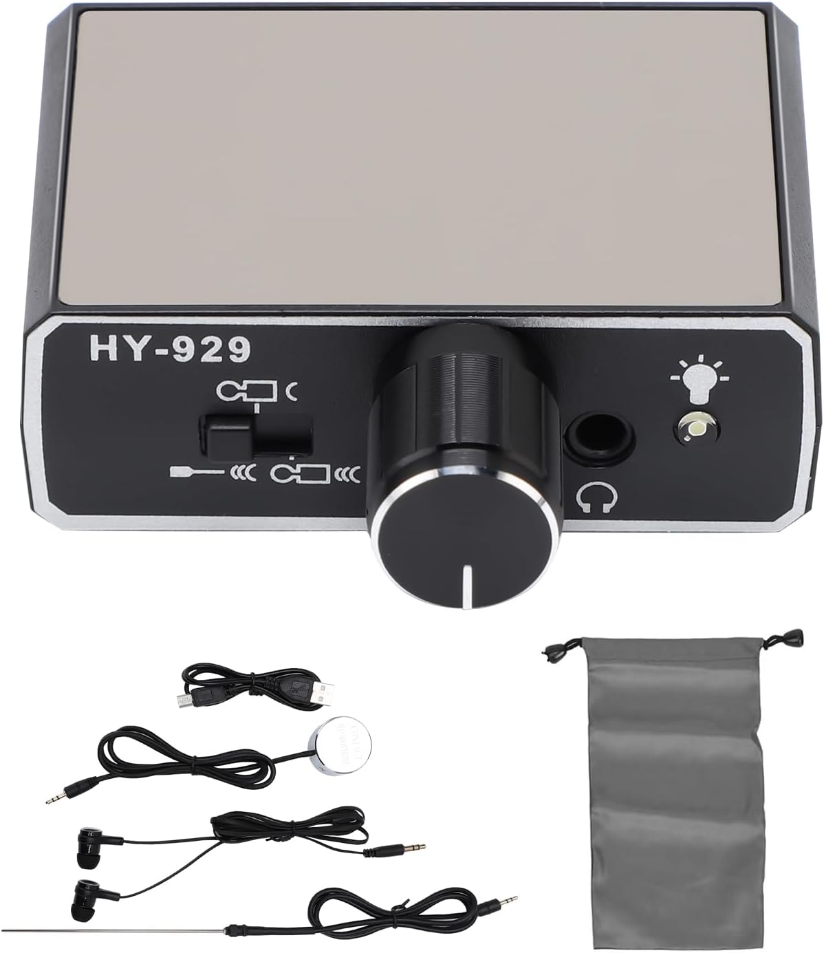 Water Leakage Detector, Underground Water Pipe Leak Detector Monitor with Intelligent High Sensitivity for Site Construction, Car Maintenance and Pipeline Locator