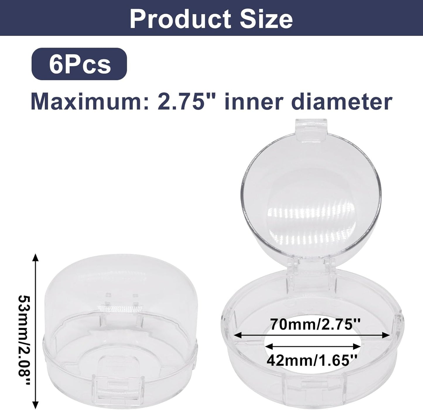 Stove Knob Safety Covers 6 PCS, Oven Knobs Covers for Child Safety, Upgraded Press Gas Stove Knob Locks with Adhesive, Child Proof Stoves Knobs Cover for Babies and Pets (White)