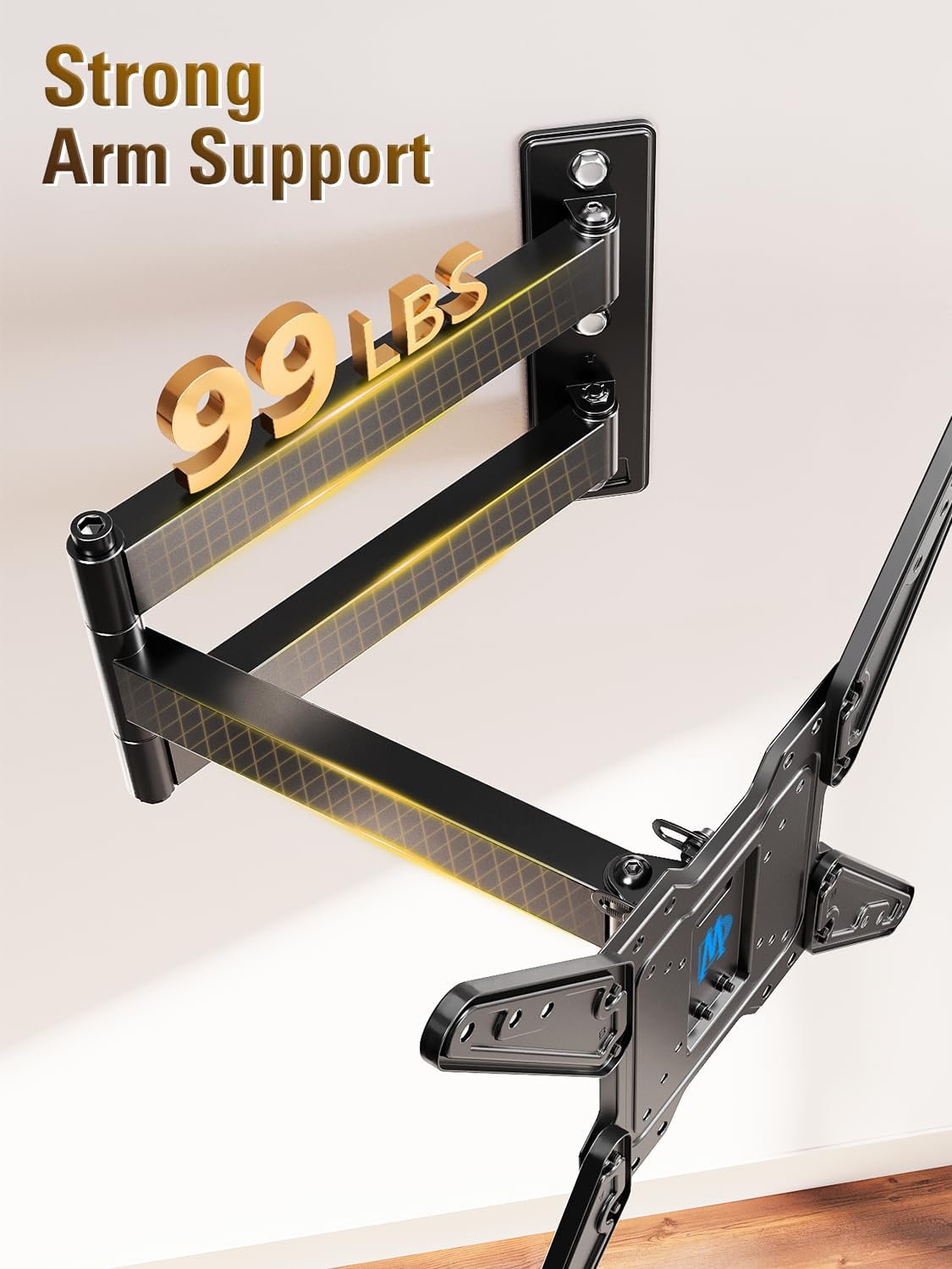 Mounting Dream Long Arm TV Wall Mount for Most 26-65 Inch TVs, 30 Inch Long Extension TV Mount Swivel and Tilt, Full Motion Wall Mount TV Bracket Fit Max VESA 400x400mm,Up to 99 lbs, MD2286-M