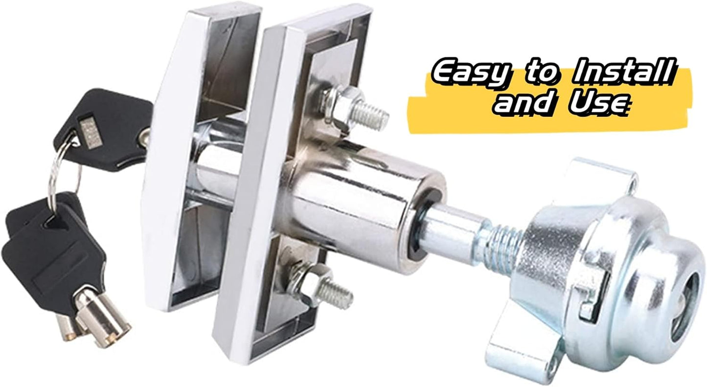 KIKEEP Universal Replacement T-Handle Vending Machine Lock with Keys (Short)