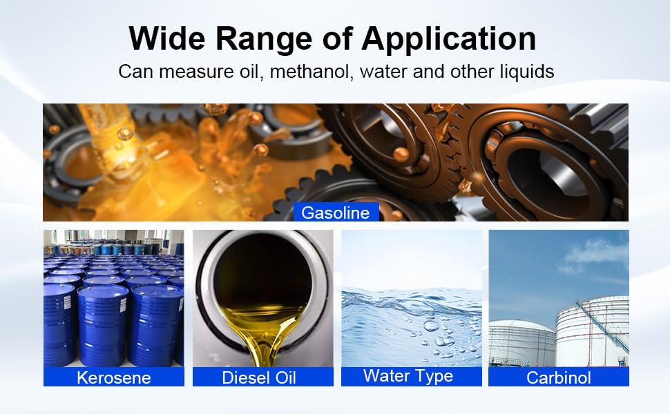 2.5 inch Water Flow Meter,21-263 GPM Fuel Flow Meter with LCD Display,Turbine Flow Meter for Measuring Diesel Kerosene Gasoline Flows
