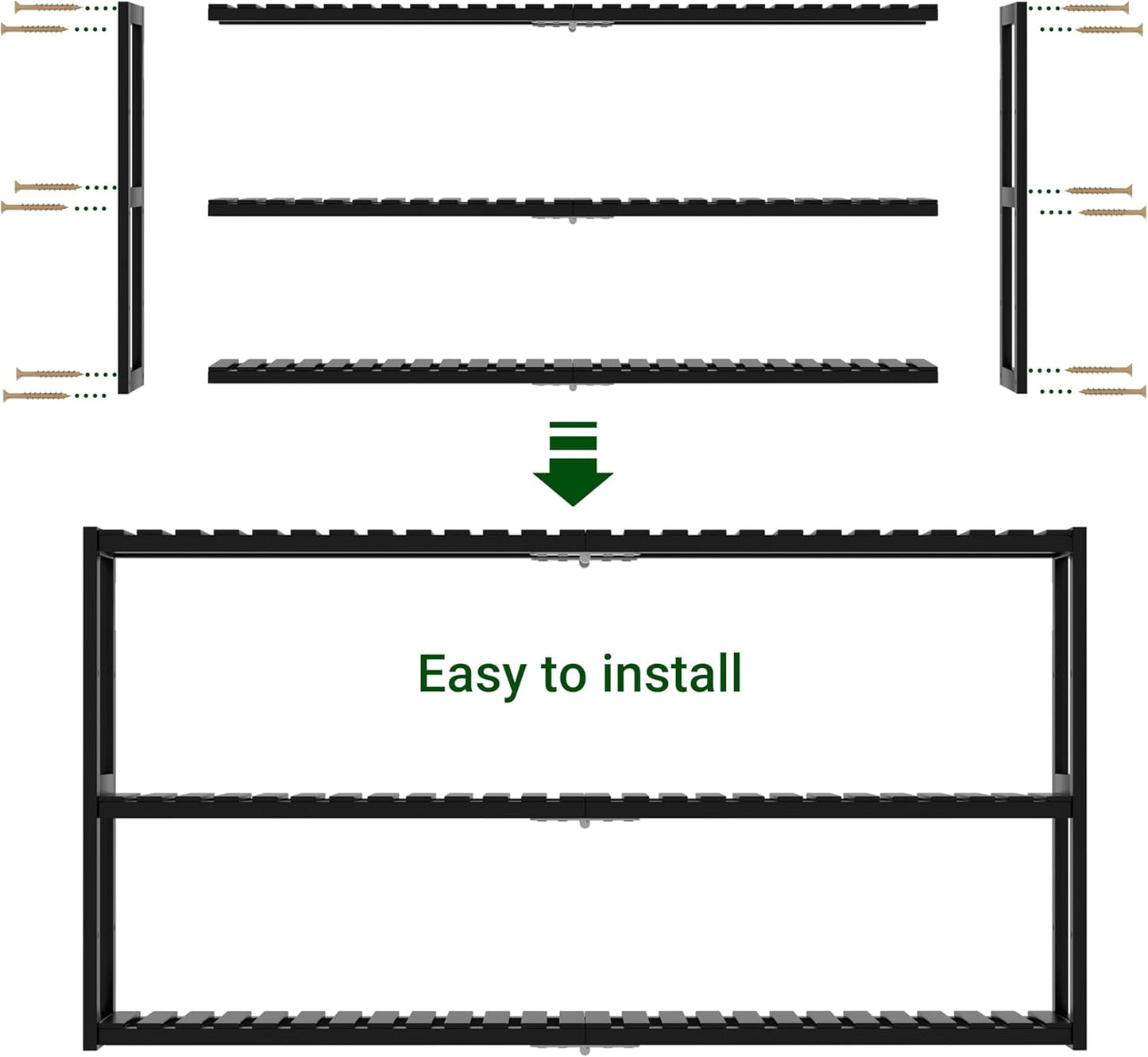 Extra Long Bathroom Organizer Storage Shelves 100% Bamboo Adjustable Height Over The Toilet Storage Floating Shelf for Wall Shower Shelf Can Placed in The Bathroom Kitchen Living Room for Multi Usage