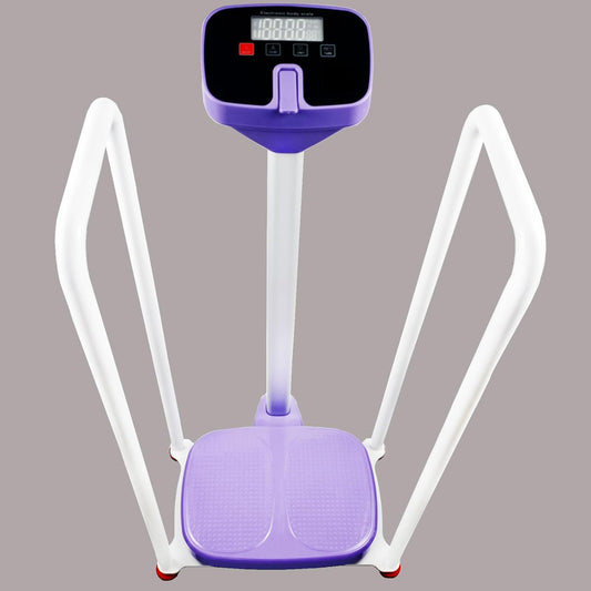 Assist The Elderly in Measuring Weight gain While Standing, with an Electronic Scale with armrests, Suitable for use in clinics, Hospitals, Schools, Nursing Homes (Dreamy Purple)