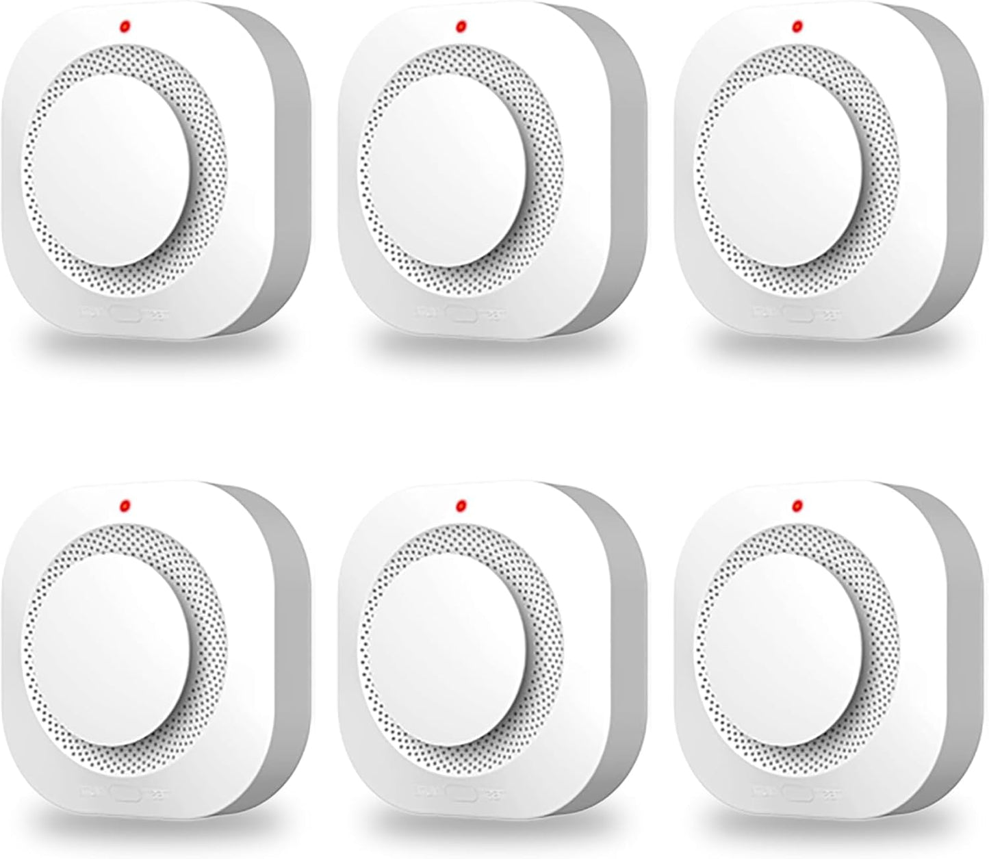 COHANSHANsmoke Detector,Smoke Alarm,fire Alarms Smoke detectors,(Sensor Life of 10 Years) complies with UL Certification,fire Alarm,Smoke detectors,360°Intelligent Detection,Wireless Installation6