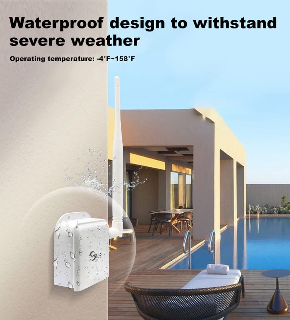 Wireless Bridge Point to Point 2600 feet Long Range Wi-Fi Bridge Wireless Access with High-Gain Antenna, 2.4G WiFi Bridge Repeater Supports 2600 feet Outdoor Transmission Distance