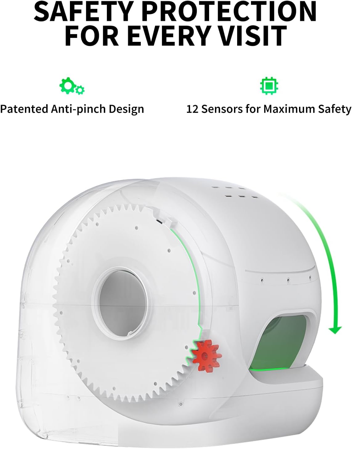 PETKIT 2025 New Purobot Max Pro Cat's Facial Recognition AI-Camera Automatic Cat Litter Box, 210° Wide Angle, 5G WiFi App Control Self Cleaning Cat Litter Box Large, Odor-Free & Integration Safety