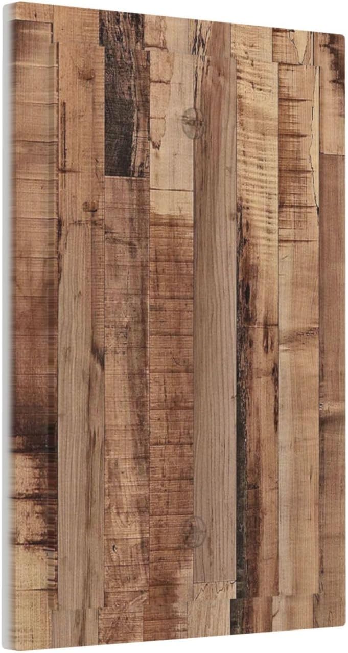 Light Switch Cover Plate Rustic Brown Wood Grain 1 Gang No Device Blank Electrical Wall Plates Faceplate Decorative Switch Plate for Farmhouse Kitchen Decor