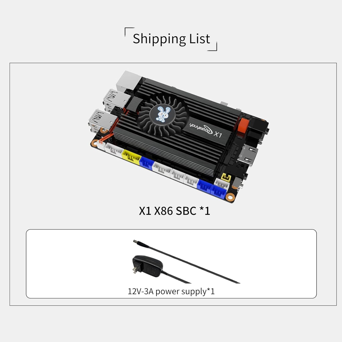 WayPonDEV youyeetoo X1 X86 Single Board Computer - A 64bit Windows 10/11/Linux Mini PC with Celeron N5105 CPU, Support Optional WiFi&BT NFC, PCIE 3.0 M.2 2280 NVMe or SATA SSD (8GB RAM+64GB Storage)