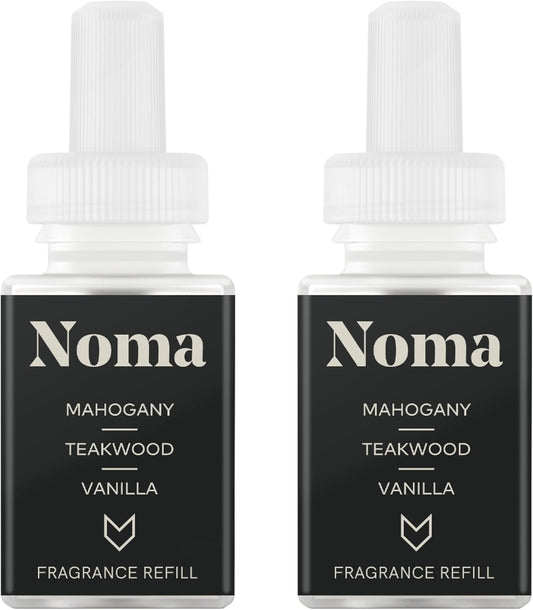 Pura & Guy Fox Home Scent Refill - Smart Air Diffuser - Up to 120-Hours of Luxury Fragrance per Refill - Home Essential - Clean & Safe Diffuser Fragrance - 2 Pack, Noma