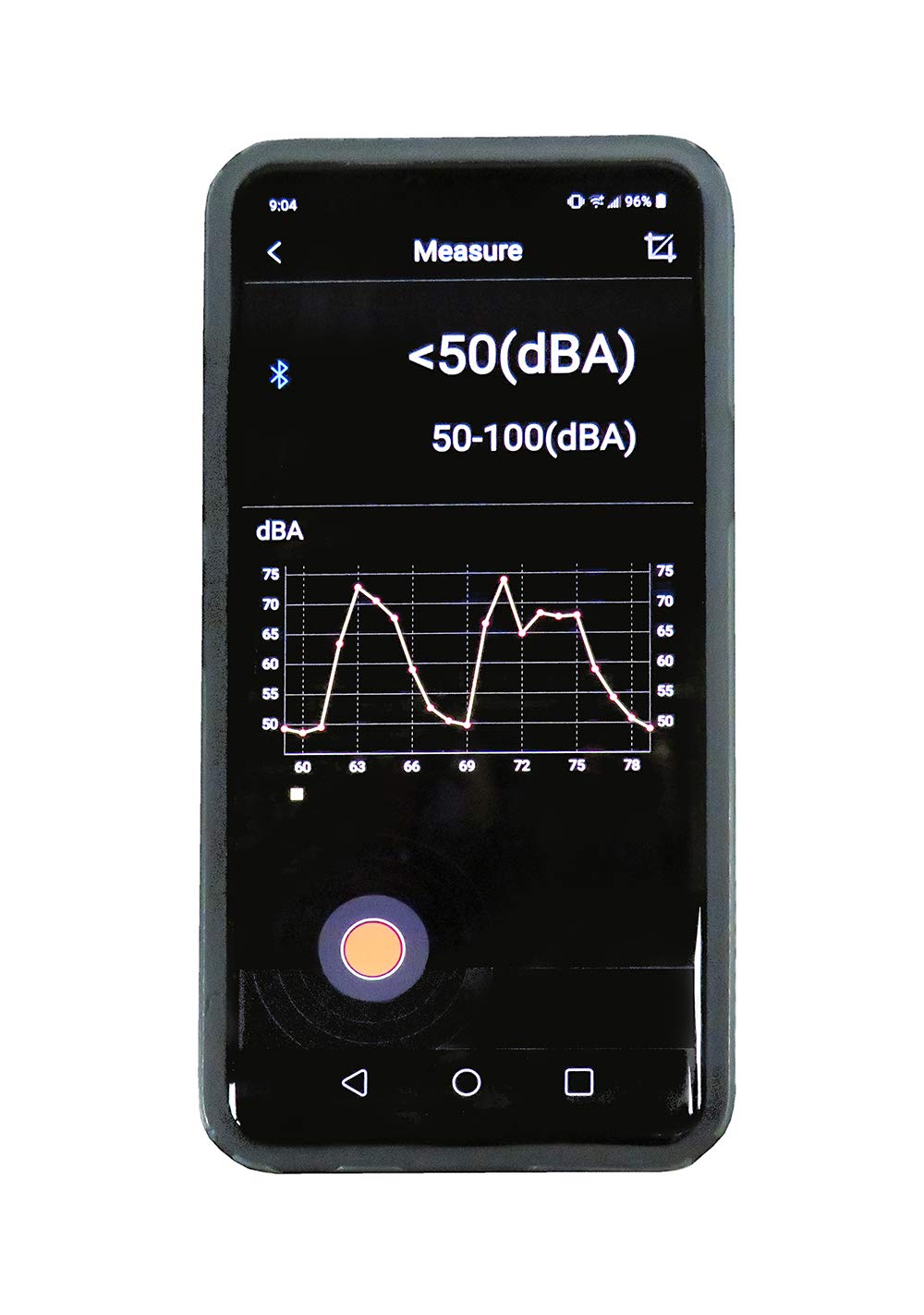 Sper Scientific Decibel Meter 850019 w/Bluetooth, Sound Level Meter 35 to 130 dB, SPL A/C Weighted, Dual Range Max/Min & Data Hold, Compact Audio Noise Measuring Device, Large Backlit Display - 2 pc