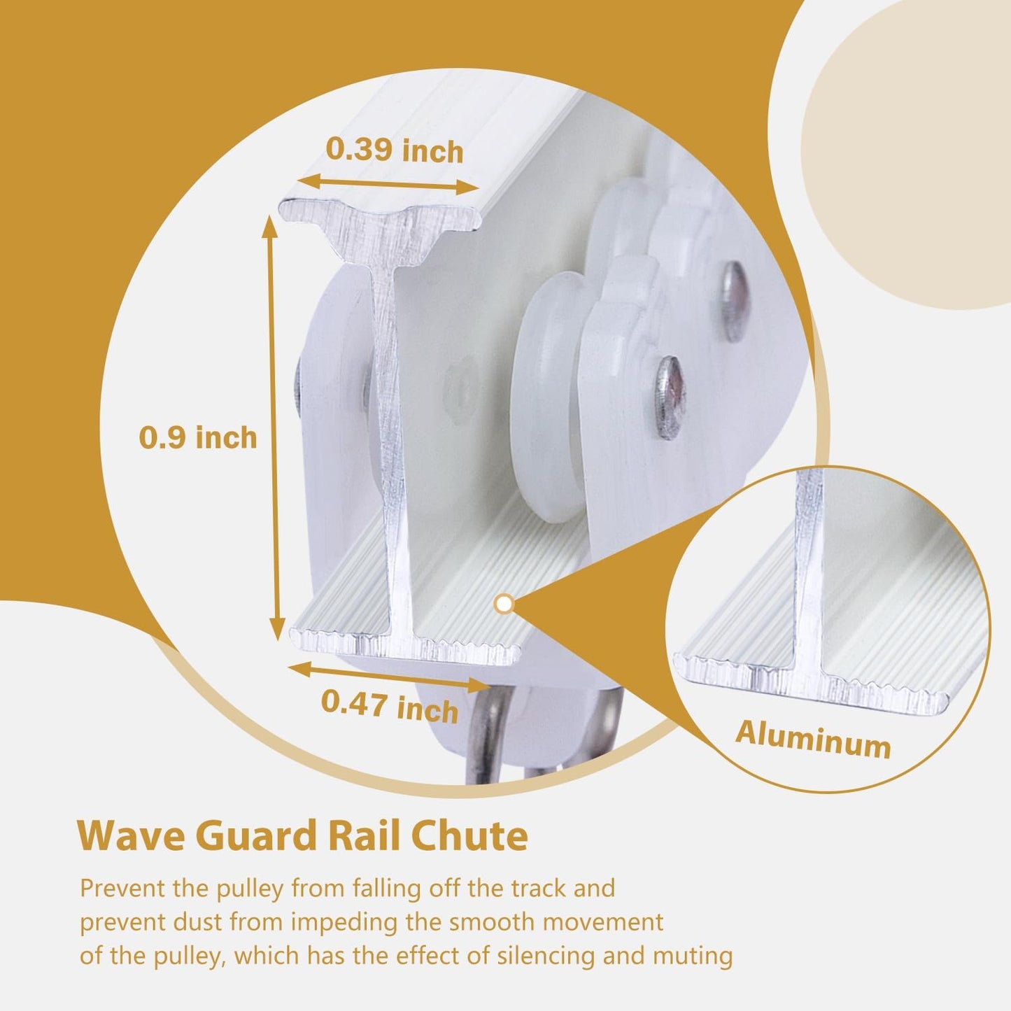 Bendable Ceiling Curtain Track Ceilings Mount or Wall Mounted Heavy-Duty Room Divider Curtains Rails for Living room Bedroom Shower Privacy RV Garage Dividers with Clips，White 9 FT