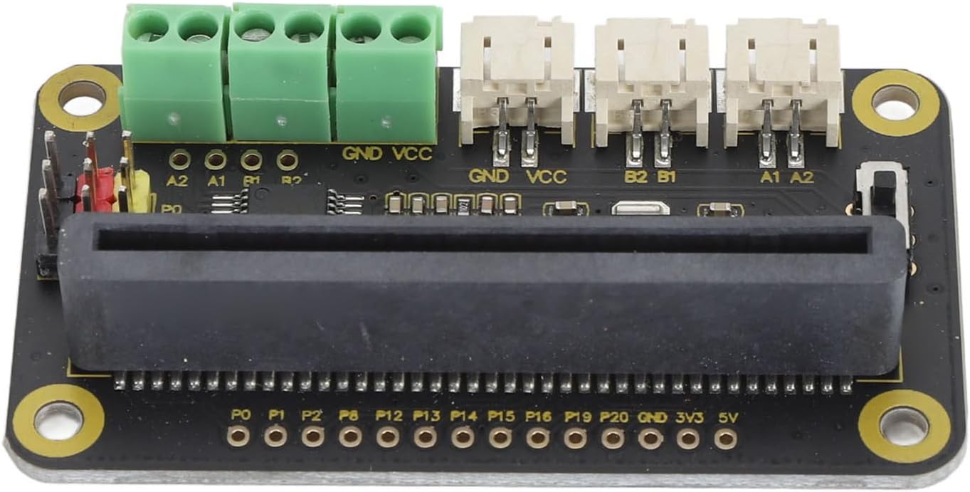 Pilipane Servo Drive Expansion Board Professional Powerful Motor Driver Board for Microbit Plug in Interface DC Motor Driver Board for Robotics and DIY Projects