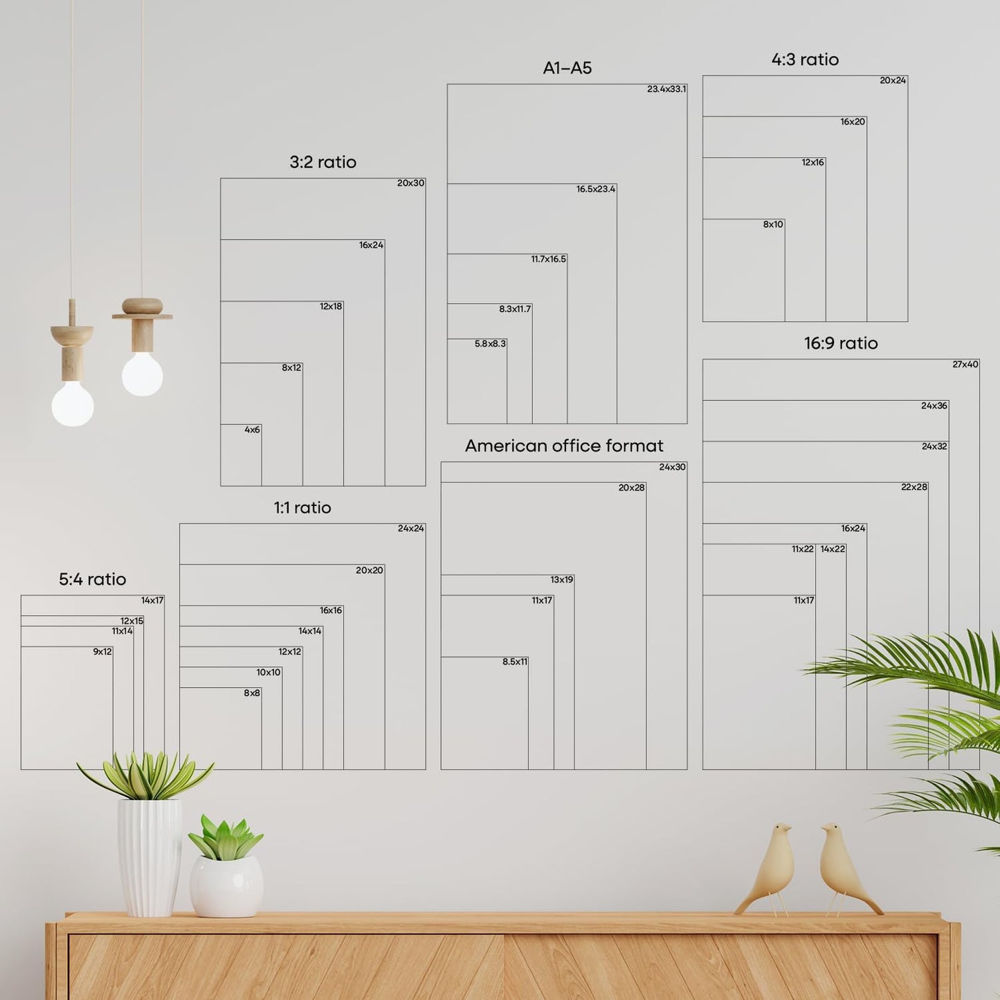 Homeforia 8x24 Panoramic Frame Rose Gold, High End Metal 8 x 24 Picture Frames without Mat, 24x8 Hanging Rose Gold Poster Frames for Wall, 8by24 Display Photo Frame, Tempered Glass, Wall Kit, Set of 1