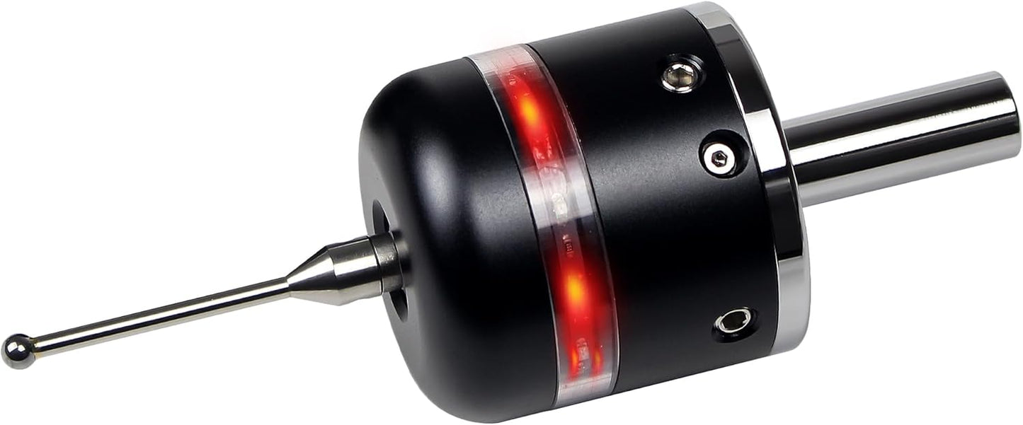 3D Touch Probe Edge Finder Trigger Finder,X Y Z Axis Measurement Centering Rod for Metals, Not Support the Detection of Insulation Materials and Insulating Spindle (Red light)