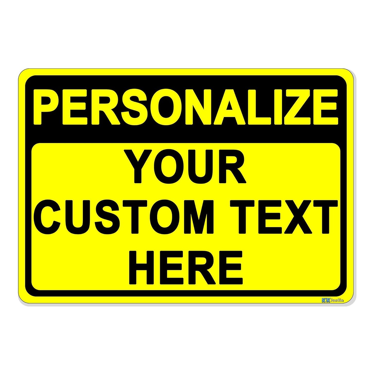 Custom Sign Outdoor Metal, Personalized Metal Sign for Parking, Gate, Delivery, Garage, Weatherproof Customized Signs for Outside, Make Your Own Signs Custom(12x8 Inches, Header)