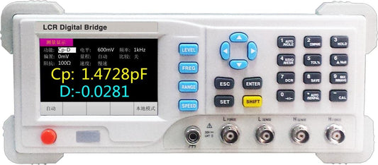 Desktop LCR Meter inductance Tester 10~100KHz Continuously Adjustable; 1Hz Step; Support SCPI; (4510, Grey, 3)