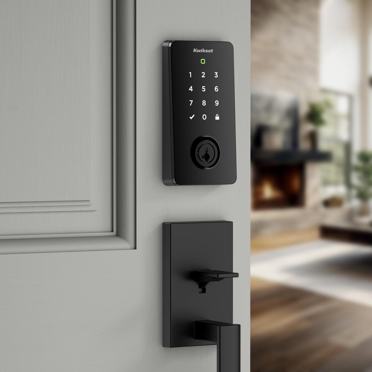 Kwikset Halo Select Smart Lock Keyless Entry Door Lock Wi-Fi and Matter Enabled Deadbolt No Hub Needed, Geofence Auto-Unlock, Grade AAA Certified, Easy Install, Matte Black Lifetime Finish Warranty