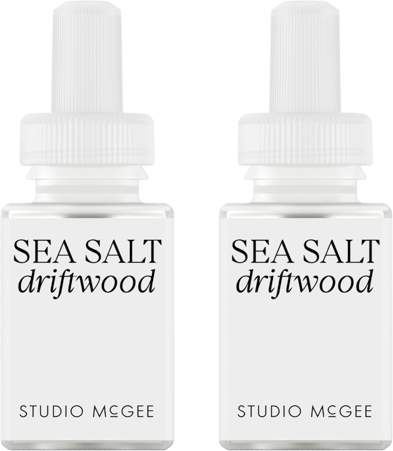 Pura x Studio McGee Smart Home Air Diffuser - Smart Air Diffuser - Up to 120-Hours of Luxury Fragrance per Refill - Spring & Summer Fragrance - 2 Pack, Sea Salt Driftwood