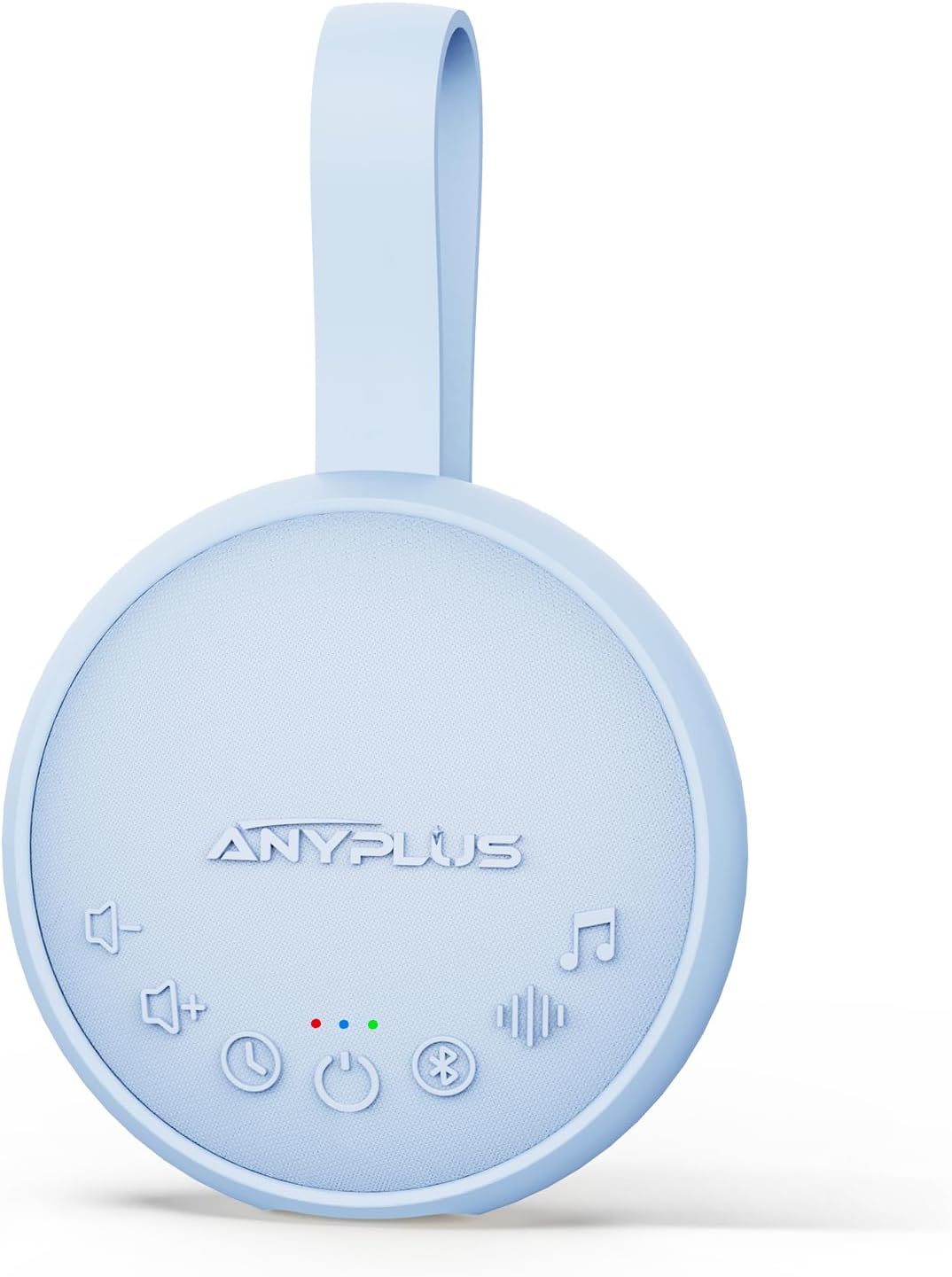 White Noise Sound Machine for Sleeping Adults & Baby, Portable Noise Machine with 24 Soothing Sounds, Bluetooth 5.1, Battery Powered, 3 Timer Settings, Memory Function for Home, Office, Travel (Blue)