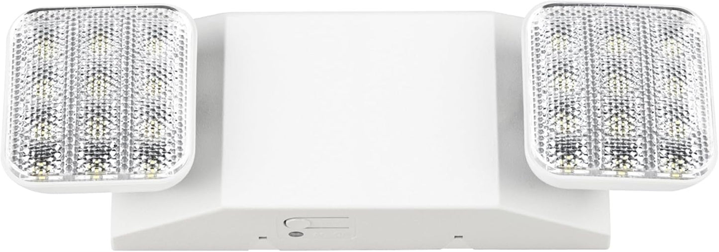 Sunco LED Emergency Lights, Commercial Lighting for Business, Power Outages, Offices, with Backup Battery (90 Minutes), Wall Mount, Hard Wired, 120-277V, Fire Resistant (94V-0) UL.