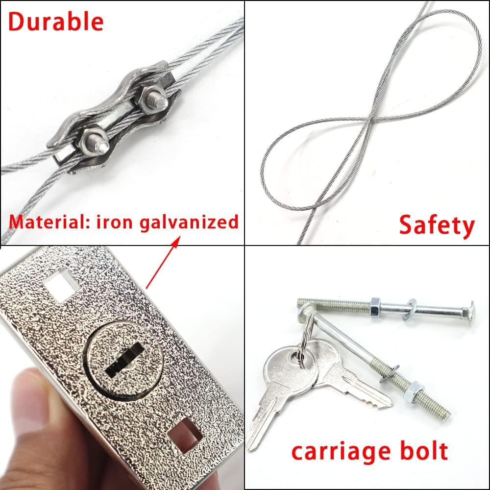 Universal Garage Door Opener Emergency Garage Door Disconnect Release Lock Kit-2pack