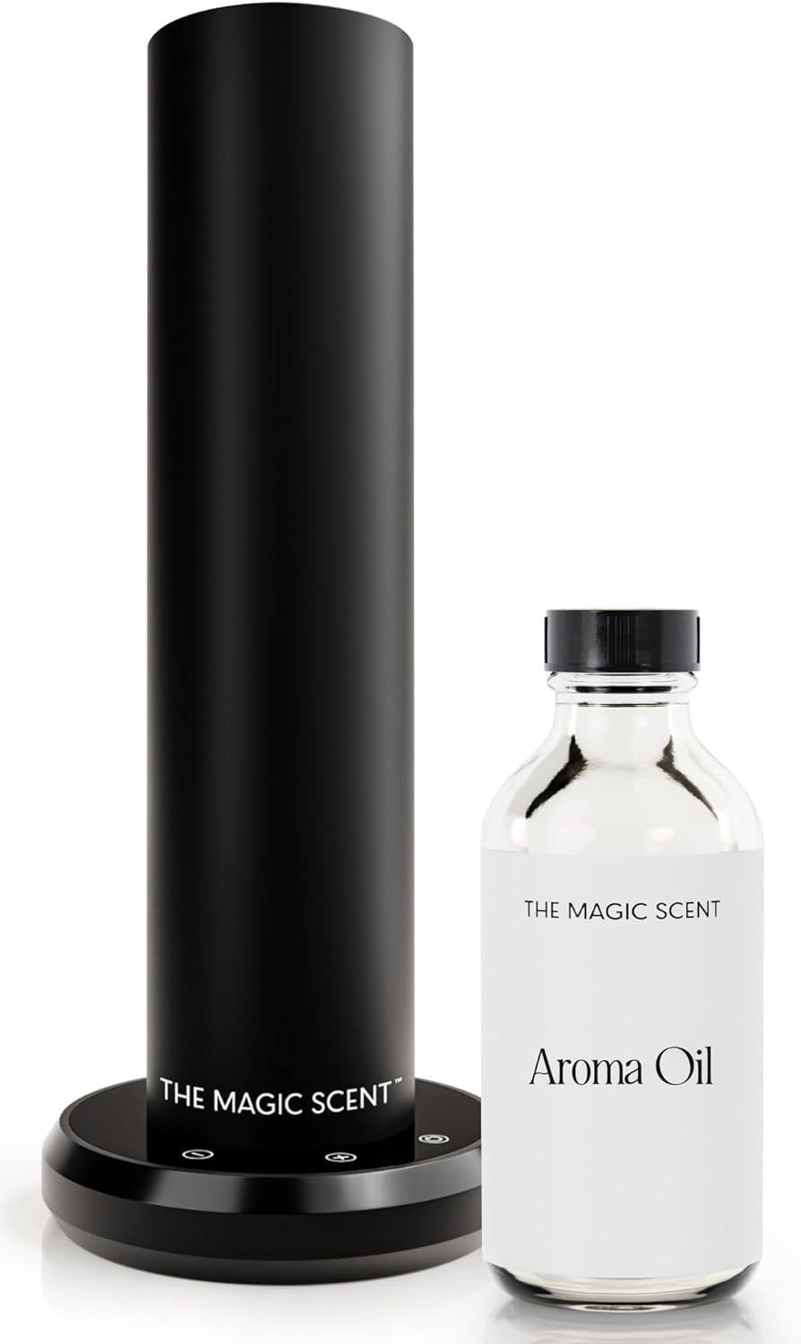The Magic Scent Bluetooth Tower Diffuser Home & Office - Smart Ultra-Quiet for Home & Hotel - Waterless Cold-Air Programmable Professional Diffuser Machine - Essential Aroma Oil Included