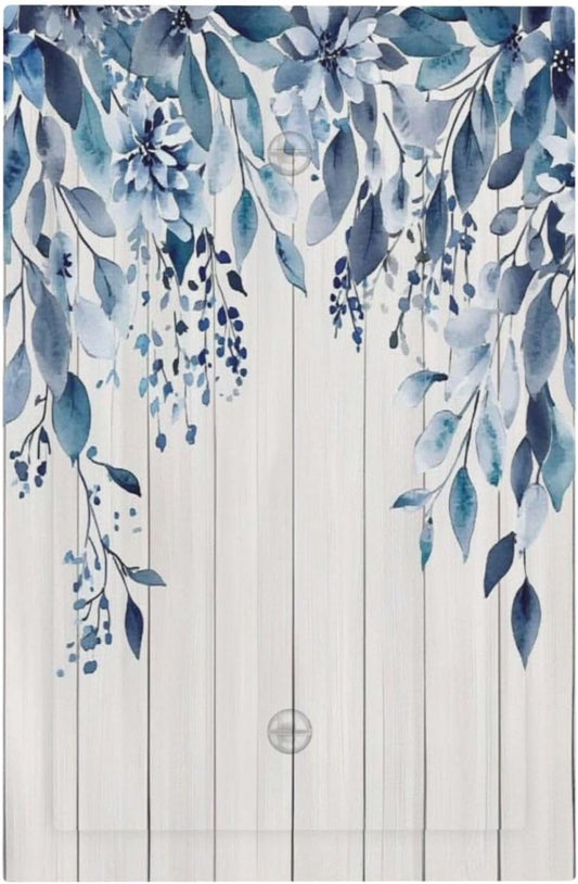 Eucalyptus Rustic Watercolor Plant Light Switch Cover Plate 1 Gang No Device Blank Electrical Wall Plates Faceplate Decorative Switch Plate For Farmhouse Home Decor