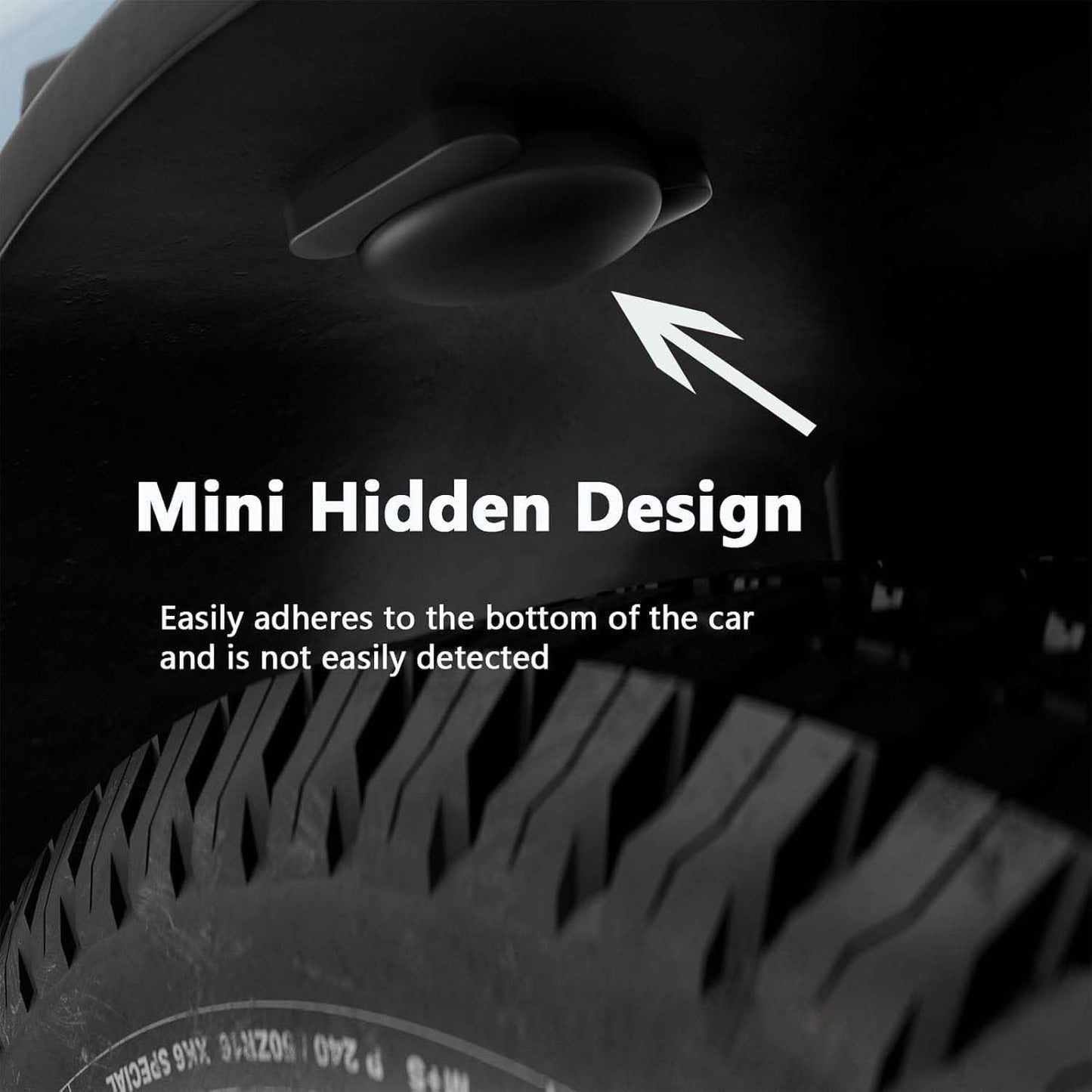 Car GPS Tracking for Vehicles,Cars, Kid etc, 2PCS Mini Hidden Car Tracker with Magnetic Waterproof Case, Real Time GPS Tracker for Vehicles Work with Find My (iOS Only),No Monthly Fee,Black