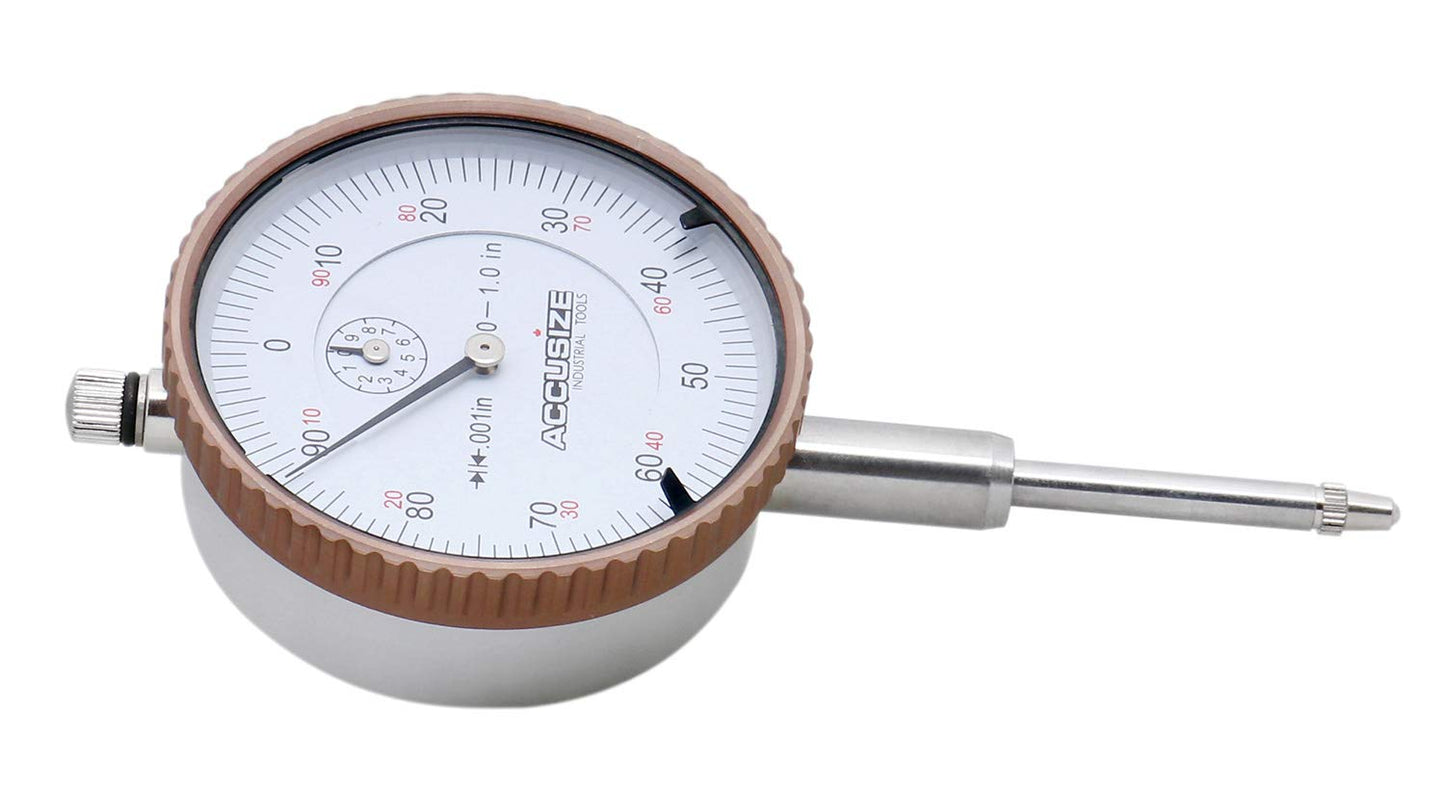 Accusize Industrial Tools 0-1'' by 0.001'' Dial Indicators, P900-S102, 6 Units