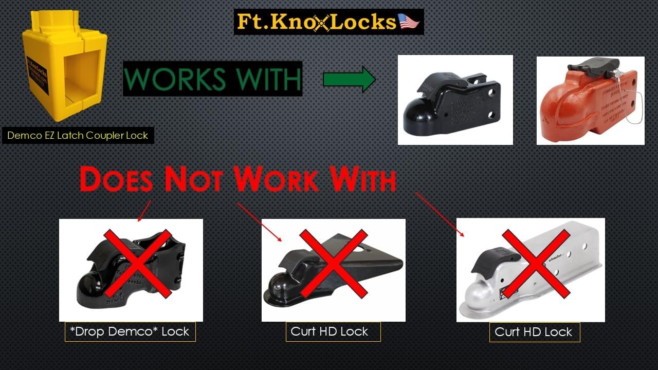 Demco EZ Latch Coupler Lock (for Cast Demco Version) W/Cobra-Sidewinder Aluminum Puck Lock