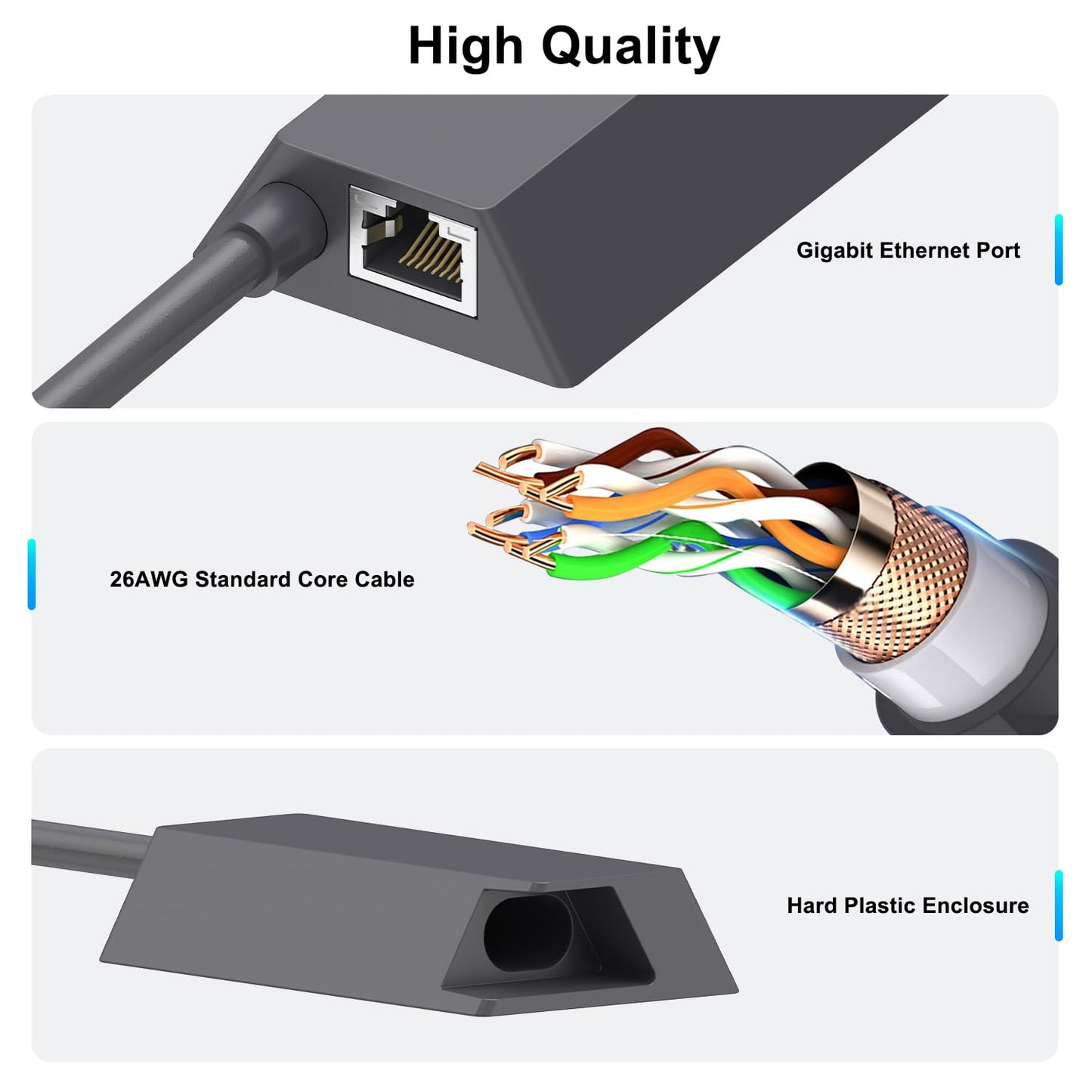 Ethernet Adapter for Starlink Satellite Internet V2 Wired External Network for Rectangle Dish, Starlink Ethernet Adapter for Standard Actuated Gen 2