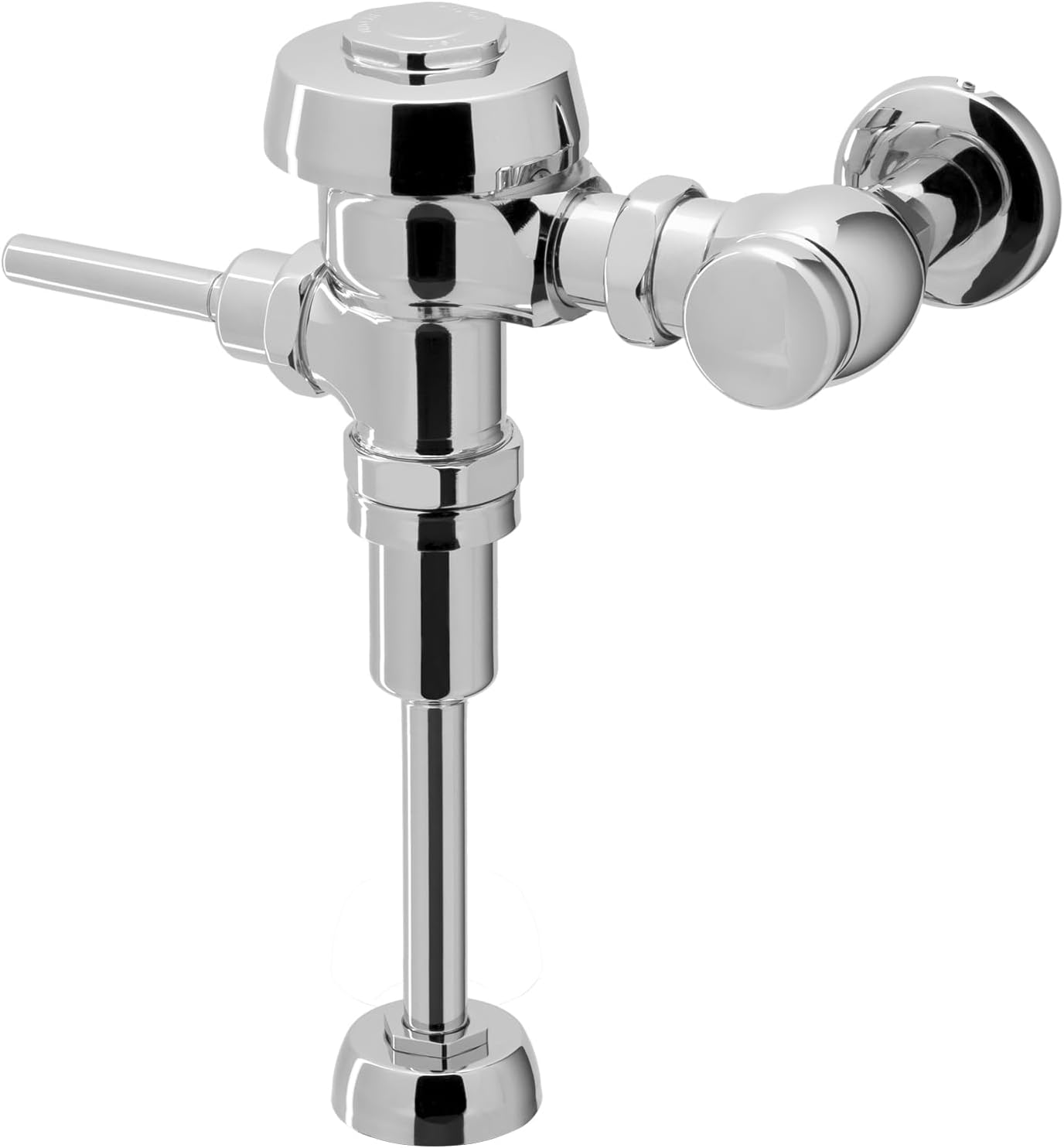 Sloan Royal 186 Exposed Manual Urinal Flushometer, 0.125 GPF Flush Valve - Single Flush, Non-Hold-Open Handle, Fixture Connection Top Spud, Polished Chrome Finish, 3912633
