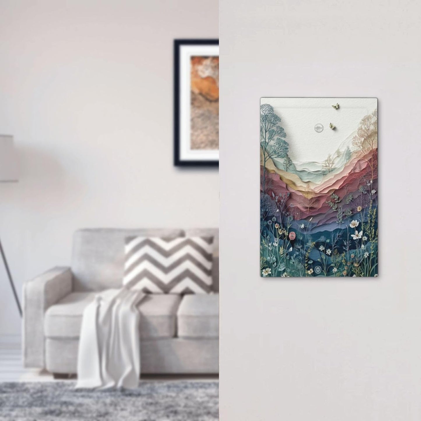 Wildflowers Rustic Flowers Floral Plants No Device Single Blank Wall Plate Cover Decorative Light Switch Covers Electrical Faceplate Switch Plates for Bathroom Kitchen Home