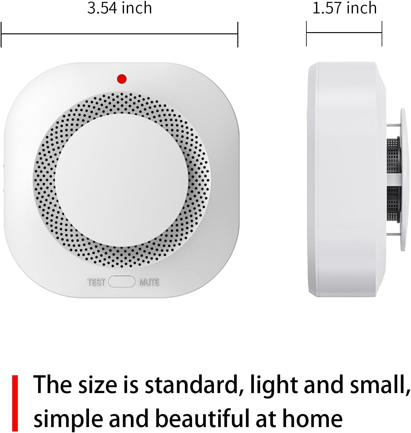 COHANSHANsmoke Detector,Smoke Alarm,fire Alarms Smoke detectors,(Sensor Life of 10 Years) complies with UL Certification,fire Alarm,Smoke detectors,360°Intelligent Detection,Wireless Installation (2)