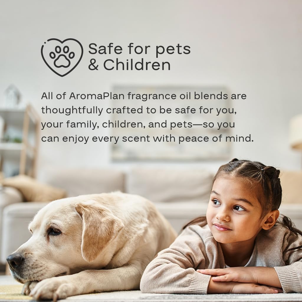 AromaPlan Scents, Clean Smelling Essential Oils, Clean House (16 Fl Oz /473ml)-Fresh Scent Essential Oil for Diffuser, USA Fragrance, Bigger Bottle, Bolder Aroma & Longer Lasting