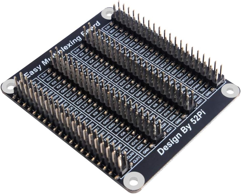 GeeekPi GPIO Extension Board for Raspberry Pi, Expansion Board GPIO 1 to 4 for Raspberry Pi 5/4B/3B+/3B with Screws