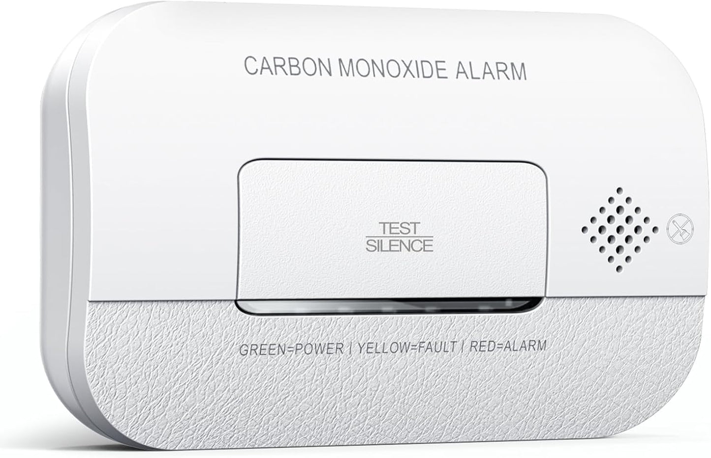 Ecoey Carbon Monoxide Detector, 10-Year CO Detector with Human Alarm Sounds and Test Button, Carbon Monoxide Alarm Replaceable Battery-Operated for House and Bedroom, FJ127, 1 Pack
