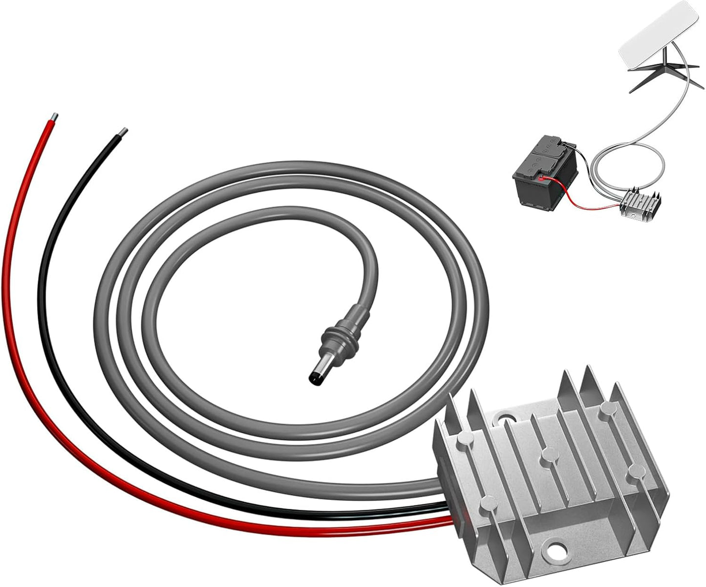 Starlink Mini 12V Adapter, DC 12V Power Cord Converter for Starlink Mini Power Supply Step Up to 30V 3A Conversion Kit DC Male Plug for Starlink Mini Power Supply Step Up Conversion