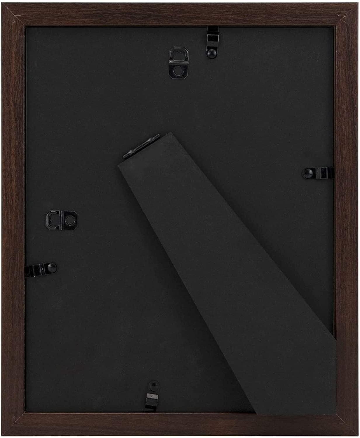 Golden State Art, 8x10 Picture Frame with Mat for 5x7 Photo - High Definition Glass Wall Mounting or Tabletop Display (Brown, 2 Pack)