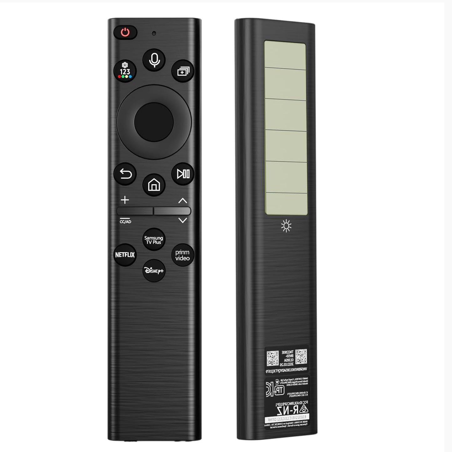 BN59-01385A Solar Voice Remote Control Replacement for Samsung TV Remote with 4 Shortcut Buttons, Compatible with Samsung Smart TVs 4k 8K Ultra HD Neo QLED, The Frame and Crystal UHD Series