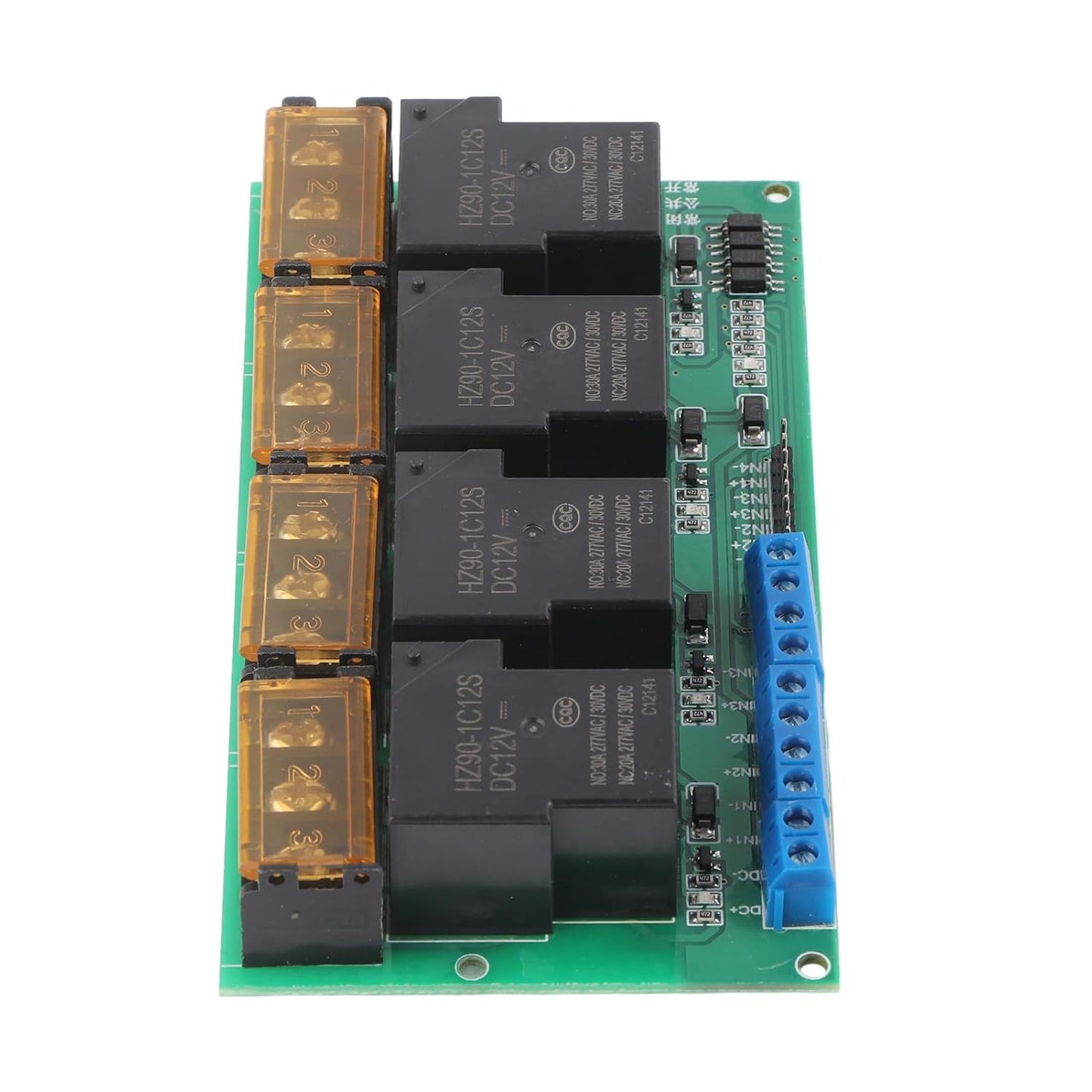 30A 4 Channel Relay Module Expansion Board for DSP AVR ARM (12VDC)