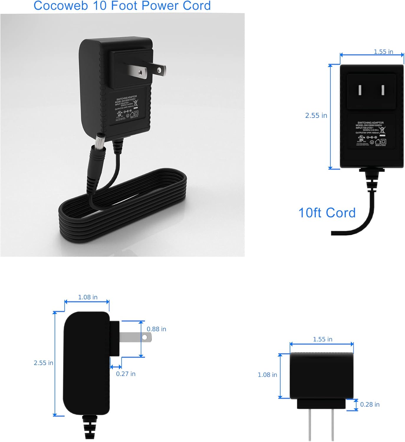 Cocoweb 16 Inch Tru-Slim Antique Brass Picture Light - LED, 2700K, Adjustable Arm, Plug-in, Toggle Switch, Sleek and Compact Design