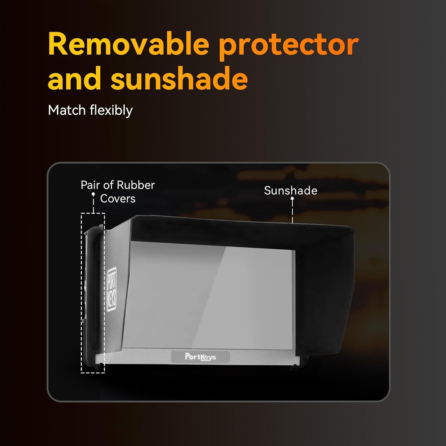 Portkeys HD7H 7'' Camera Monitor 1000nit High Brightness Field Monitor with Top Shortcut Keys Suitable for DSLR Camcorder