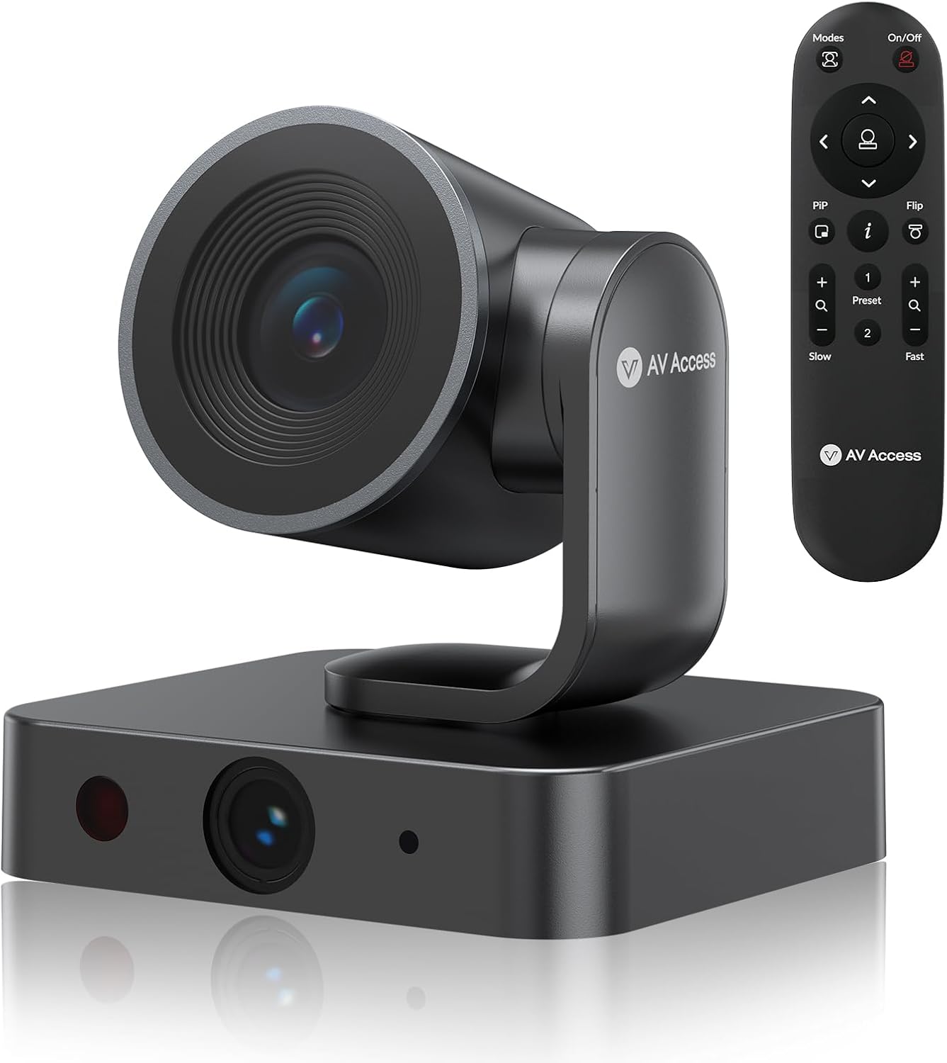 AV Access 4K Conference Room Camera, Dual Lens Cam(4K AI Tracking Cam and 1080P Panoramic Cam),3X Optical/5X Digital Zoom, 120° FOV, Auto Framing, Individuals Gallery, Works with Meet,Teams,Zoom