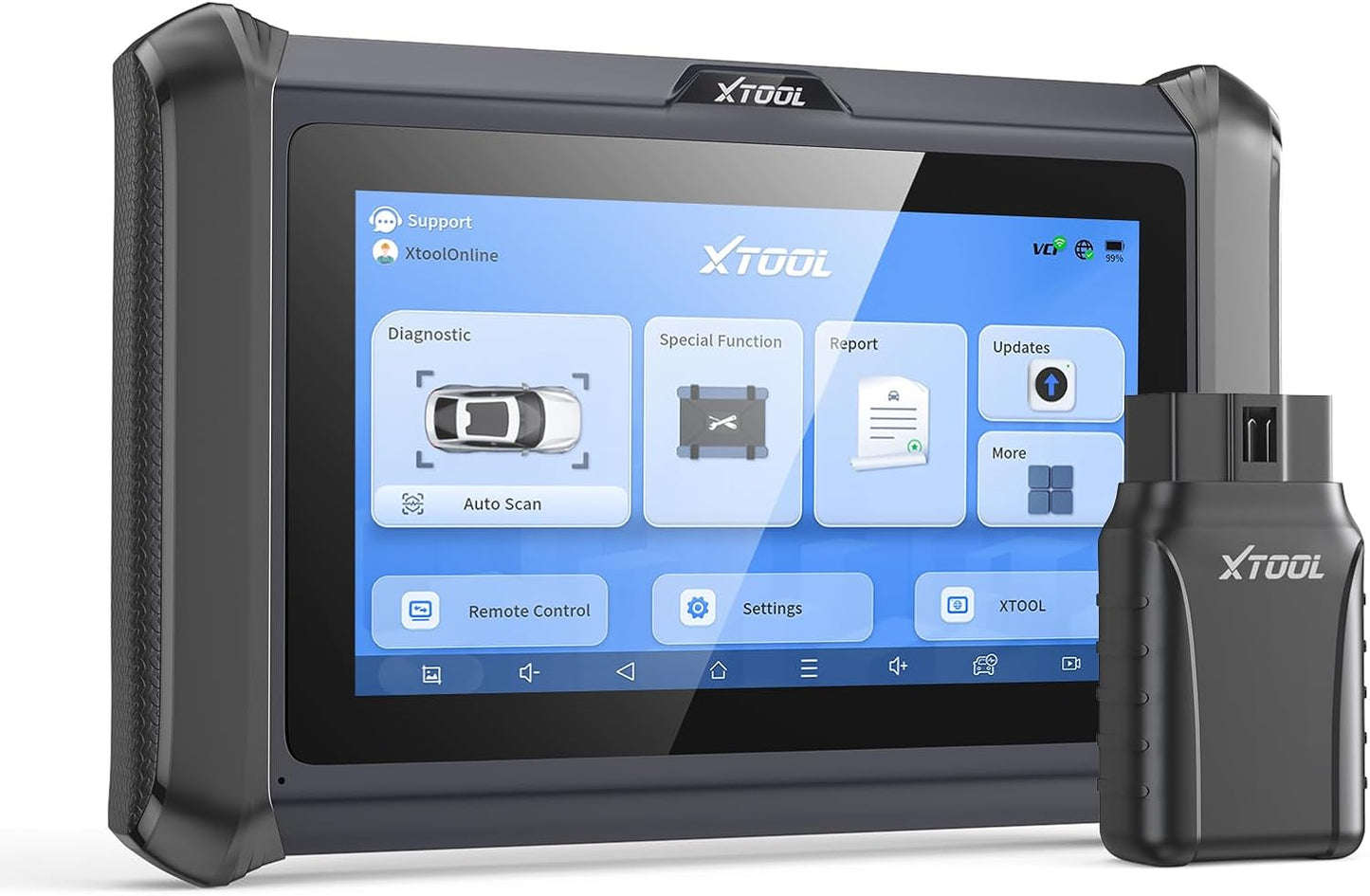 XTOOL D7W OBD2 Scanner Diagnostic Tool: 2026 Wireless Ver. of D7/D7S/D7BT, Bidirectional Scan Tool with ALL System Diagnostic, PMI, ECU Coding, 39+ Resets, 3-Year Updates, CAN FD/DoIP, Scanner for Car